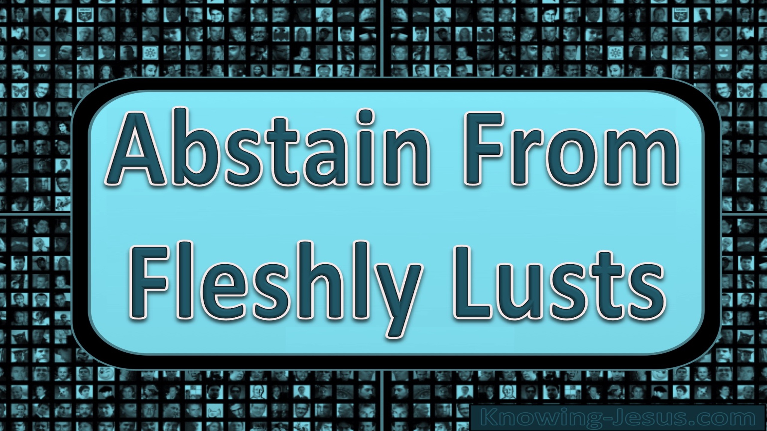 1 Peter 2:11 Abstain From Fleshly Lusts (blue)